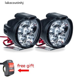 Lakecou 1 đèn pha led 6 bóng siêu sáng cho xe mô tô