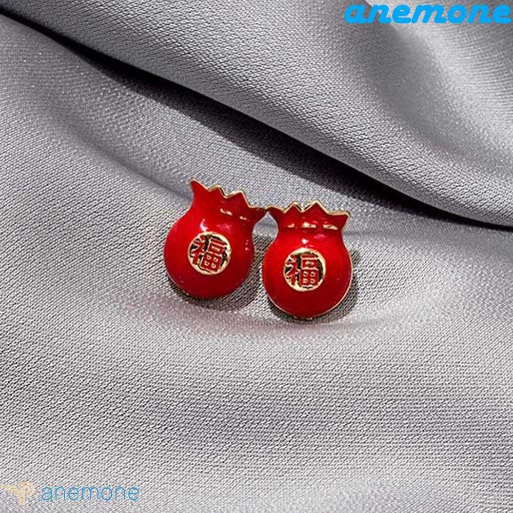 Khuyên Tai Tua Rua Dáng Dài Mặt Nhân Vật Năm Mới Phong Cách Trung Hoa