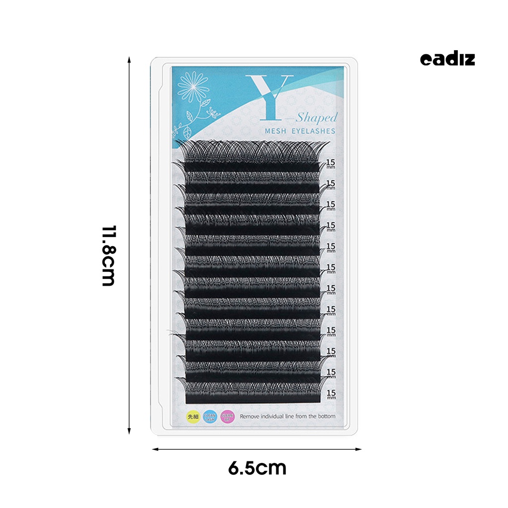 Cặp Lông Mi Giả 12 Hàng Hiệu Ứng 3D Tự Nhiên Hình Chữ Y Dành Cho Nữ