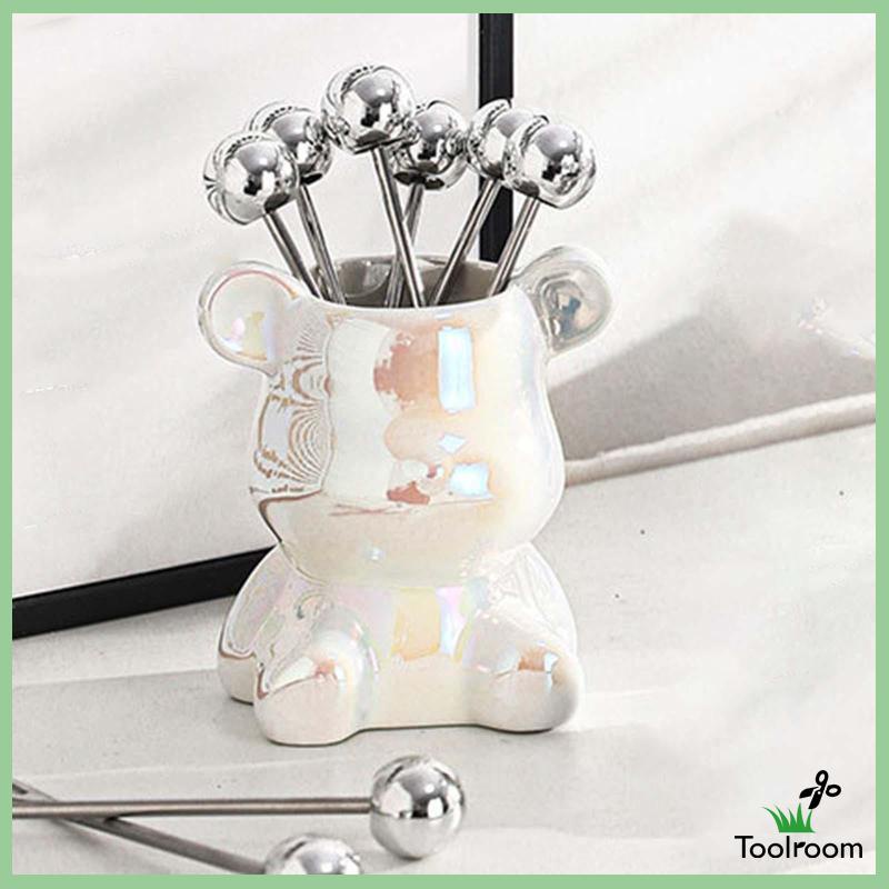 Nĩa Ăn Trái Cây Hình Gấu Dễ Thương Cho Đám Cưới / Nhà Hàng