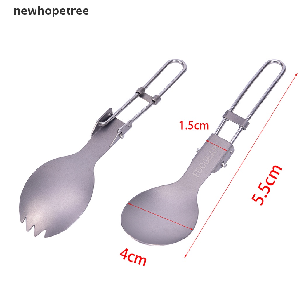 Muỗng Nĩa Bằng Titan Có Thể Gấp Lại Tiện Dụng
