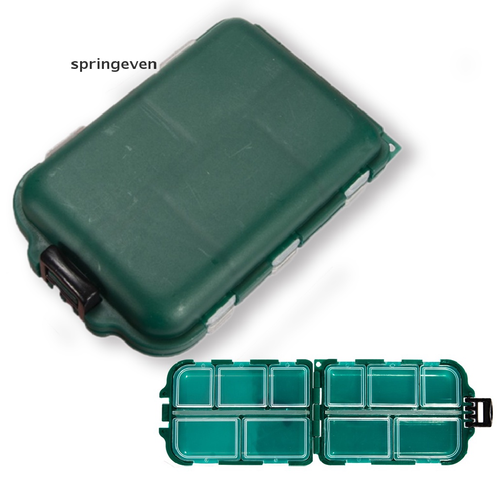 1 Hộp Đựng Mồi Câu Cá Mini 10 Ngăn Bằng Nhựa Trong Suốt Chống Thấm Nước