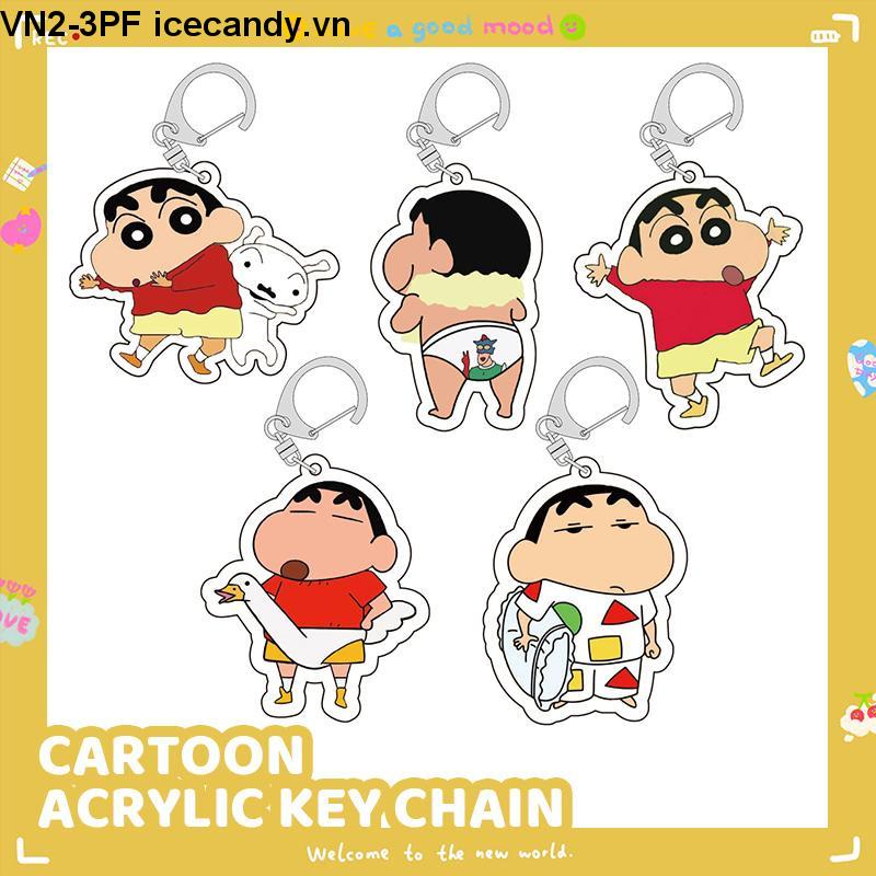 🥟ice🥟Móc Chìa Khóa Bằng Acrylic Trong Suốt Hai Mặt Cỡ Nhỏ Họa Tiết Hoạt Hình