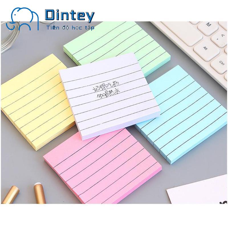 ✍mujicici✍Giấy note có dòng kẻ sắc màu, giấy nhớ có dòng kẻ