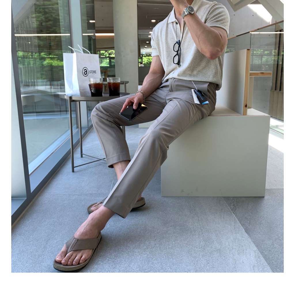 Áo Thun polo Dệt Kim Tay Ngắn Dáng Rộng Màu Đen Phong Cách Hàn Quốc Thời Trang Mùa Thu Cho Nam