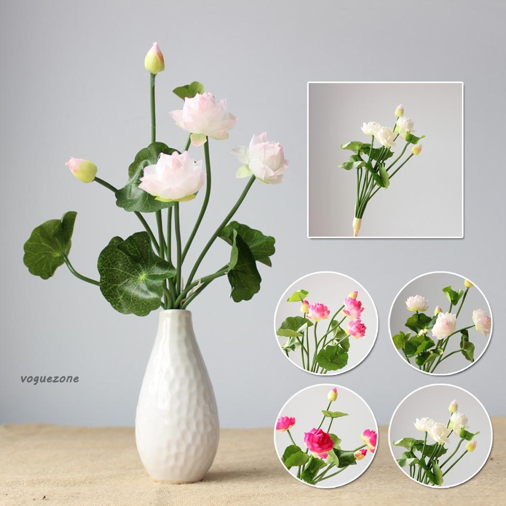 #Đồng Hồ Cơ VOGUEZ#Bó Hoa Sen Giả Bằng Lụa Dùng Trang Trí Nhà Cửa / Tiệc Cưới