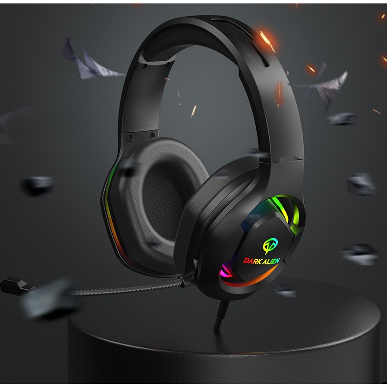 Rgb esports Tai Nghe Chơi game Có Dây Treo Cổ Giảm Tiếng Ồn Phát Sáng Nhiều Màu Sắc