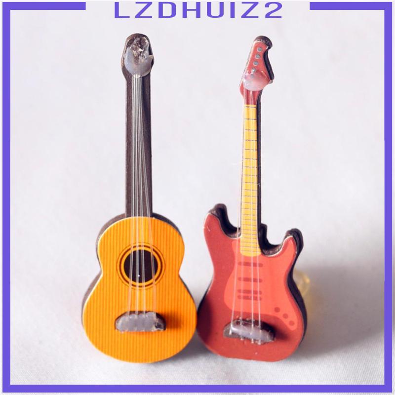Đàn Guitar Tỉ Lệ 1: 12 Dùng Trang Trí Nhà Búp Bê