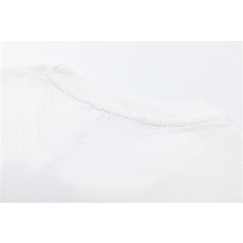 B-b-r &amp; - Áo Thun cotton Tay Ngắn Dáng Rộng Hai Sợi Nhỏ Cao Cấp Phong Cách Châu Âu Cho Nam Và Nữ Jrtldkijrtgm