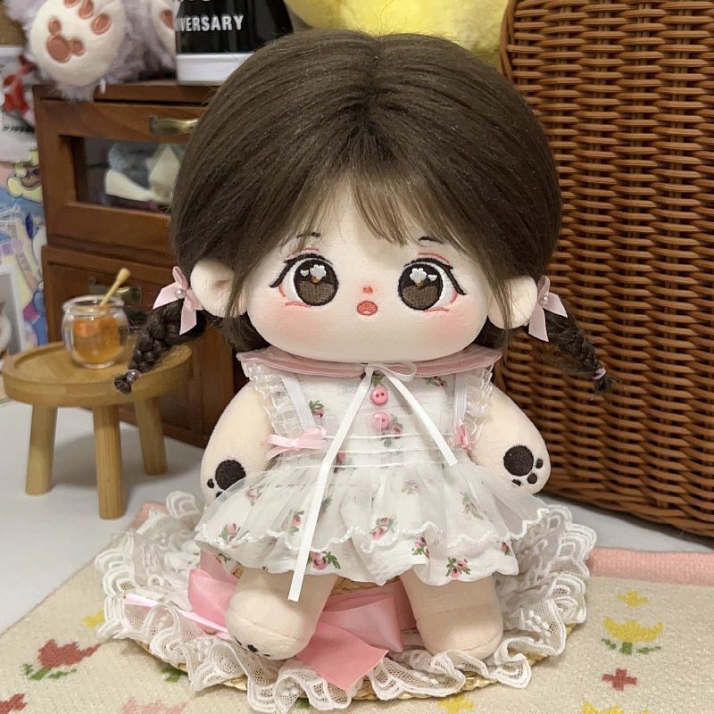 Món quà nhỏ dây màu đỏ Búp Bê Nhồi Bông Cotton búp bê nhồi bông búp bê cung hoàng đạo búp bê nhồi bôngBúp Bê Em Bé Mặc Váy Cotton 20cm Có Thể Thay Đổi Giá Rẻ