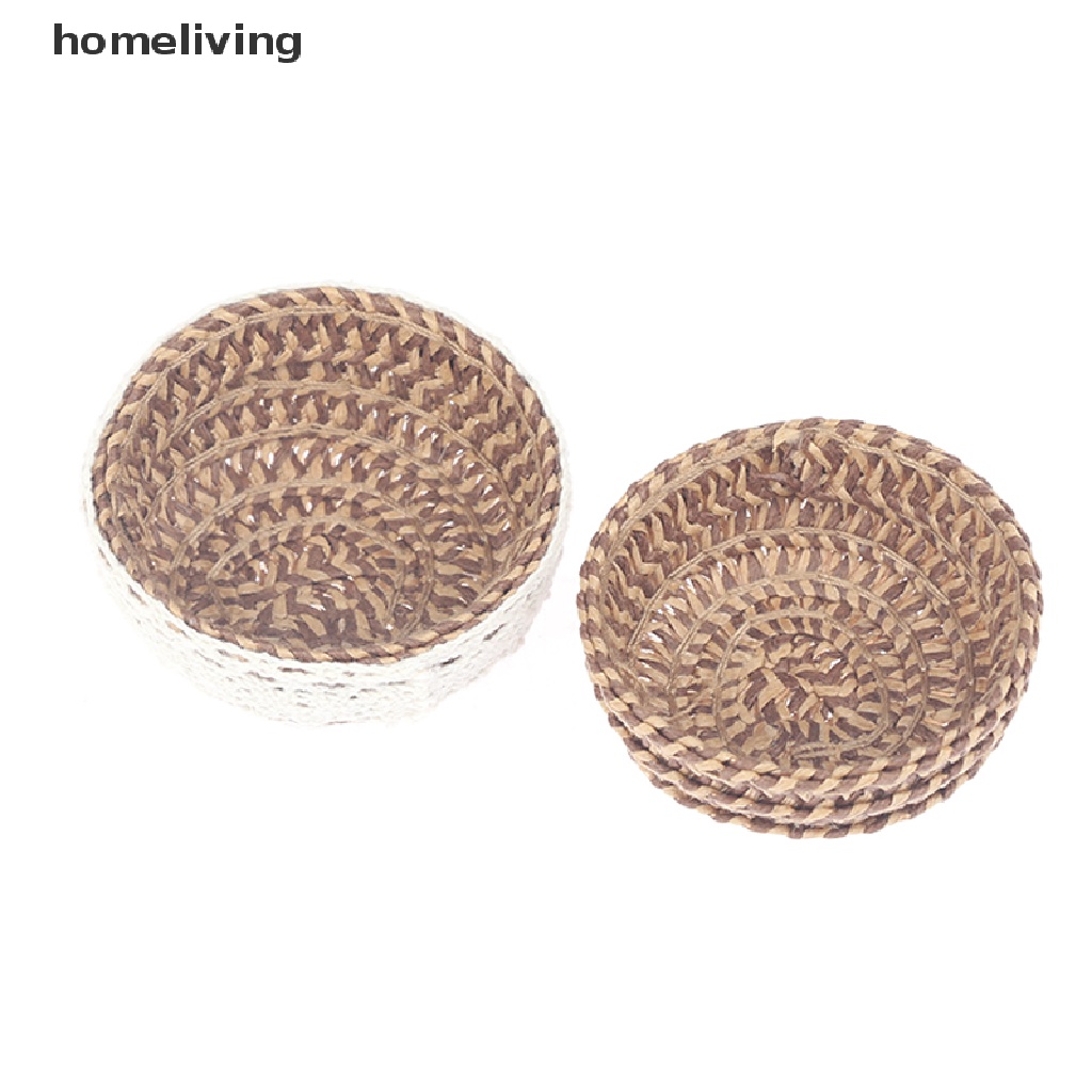 Giỏ Đan Đựng Trái Cây Tỉ Lệ 1: 12 1: 6 Trang Trí Nhà Búp Bê