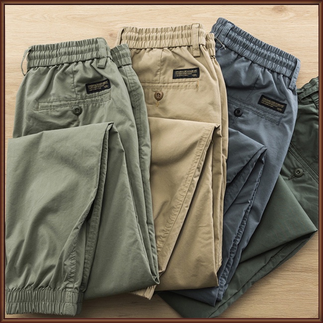 Quần Thể Thao Lưng Thun Co Giãn Thoáng Khí Nhanh Khô Màu Sắc Đơn Giản Cho Nam