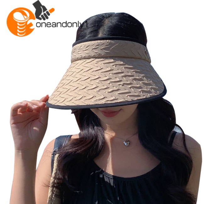 Mũ Chống Nắng Vành Rộng Hở Chóp Thời Trang Đi Biển Mùa Hè Cho Nữ