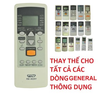 Remote điều khiển máy lạnh, máy điều hòa general đa năng rm-8028y