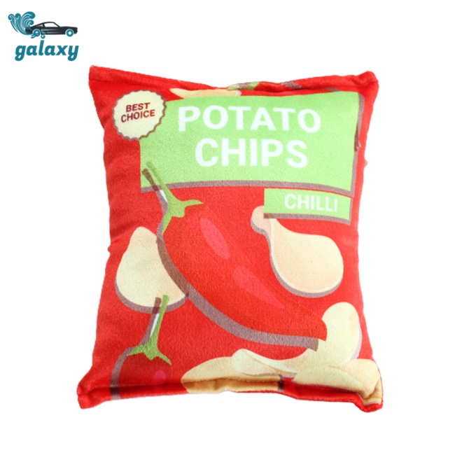Galaxy Đồ Chơi Nhồi Bông Hình Khoai Tây Chiên Chống Cắn Cho Thú Cưng