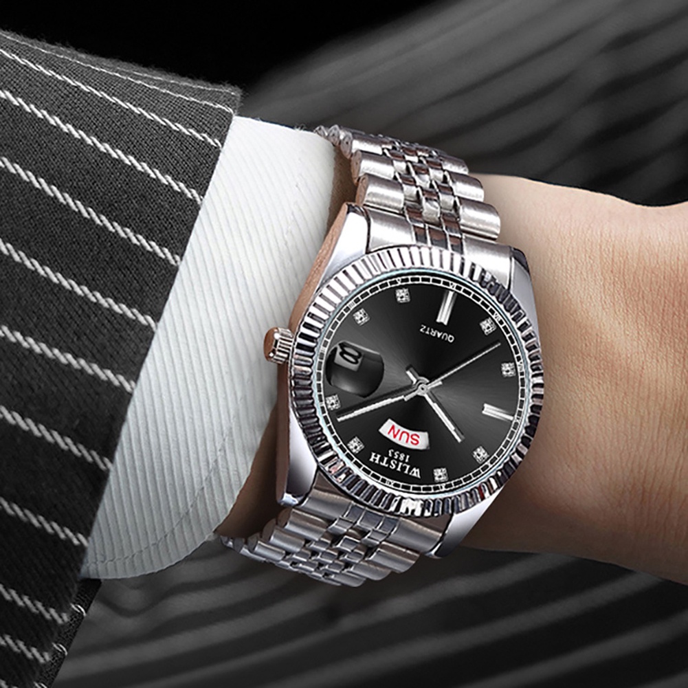 Đồng Hồ Đeo Tay Phong Cách Doanh Nhân Cổ Điển Dành Cho Nam