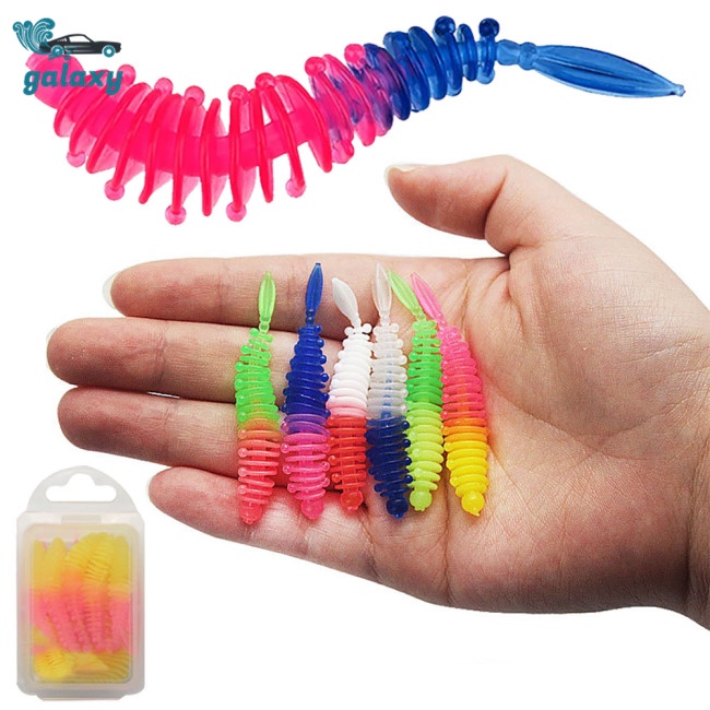 Galaxy Set 20 Mồi Giả Nhử Cá 5.5cm 1.2g Bằng Nhựa Mềm Chất Lượng Cao