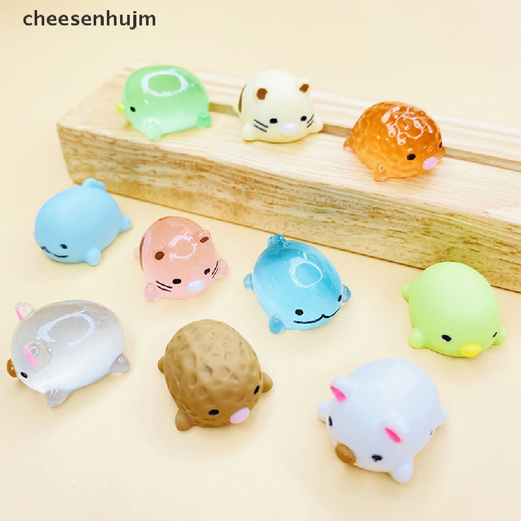 Set 2 Chú Vịt Mini Bằng Nhựa Phát Quang Trang Trí Tiệc Giáng Sinh