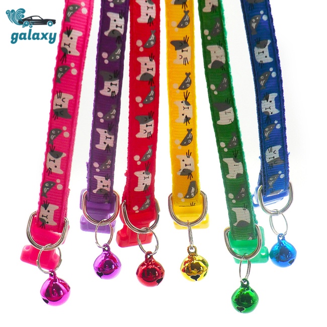 Galaxy Vòng Cổ Chống Thất Lạc Có Thể Điều Chỉnh Và Chuông Hình Chó Mèo