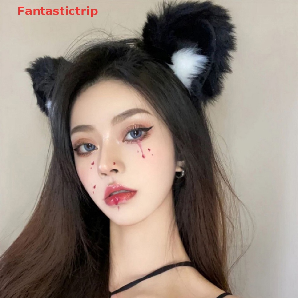 Cài Tóc Tai Mèo Phối Lông Đáng Yêu Thời Trang Mới