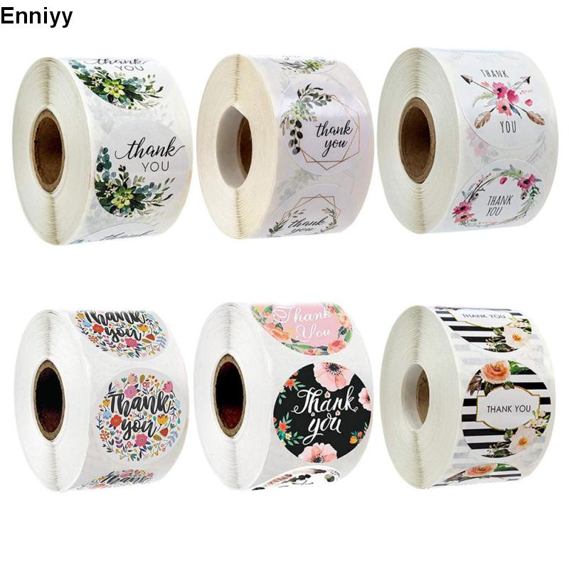 ✨✨Cuộn 500 tem nhãn dán stiker thank you, set 500 sticker cảm ơn dán quà tặng, hàng hóa