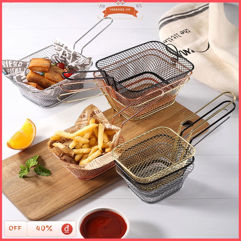 Rổ Chiên Khoai Tây Mini Bằng Thép Không Gỉ