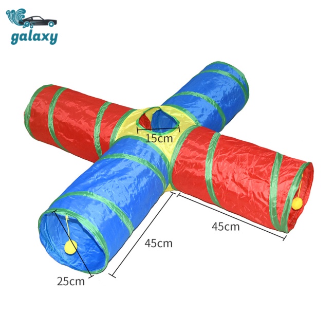 Galaxy Đường Hầm Đồ Chơi Nhiều Màu Sắc Cho Thú Cưng