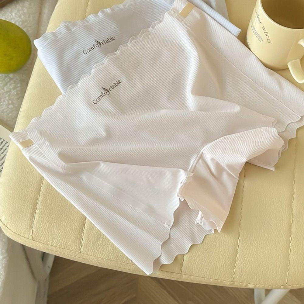 Quần Lót Boxer Không Đường May Mềm Mại Màu Trơn Phong Cách Hàn Quốc