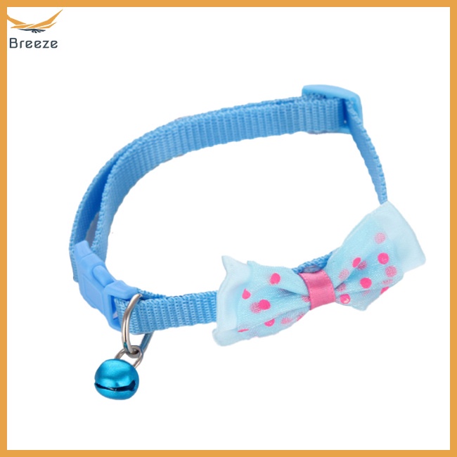 Vòng Cổ Thắt Nơ Họa Tiết Chấm Bi Nhiều Màu Sắc Tùy Chỉnh Chống Mòn Kích Thước Thời Trang Cho Thú Cưng