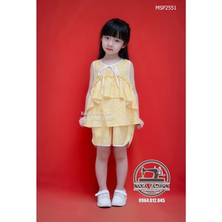 Bộ lanh sát nách bèo nơ - msp 2551a