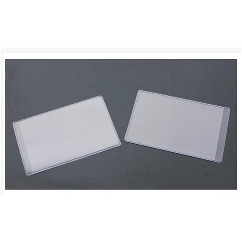 Set 10 Bao Đựng Thẻ Tín Dụng Bằng Nhựa Mềm Trong Suốt Chống Bụi Chống Thấm Nước Mới