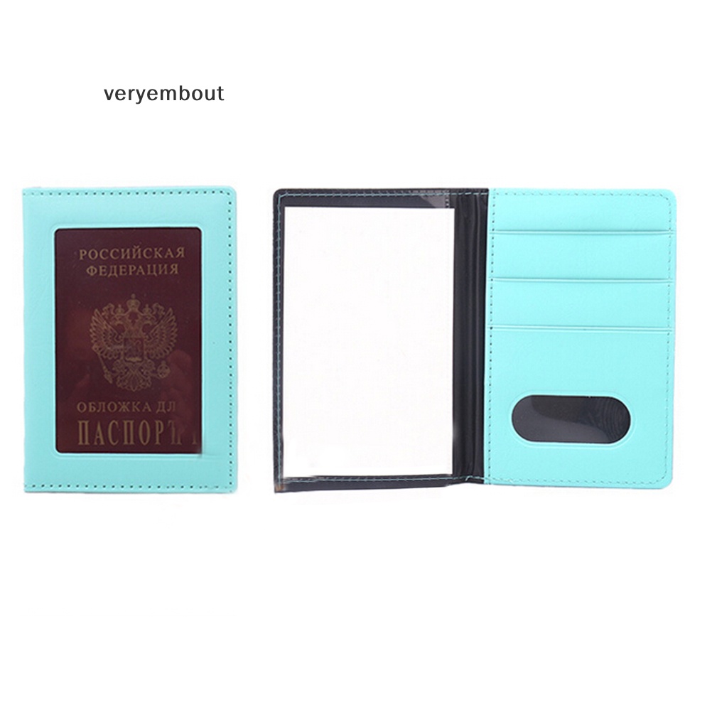 Vỏ Bọc Hộ Chiếu Du Lịch Màu Trong Suốt Kiểu Nga