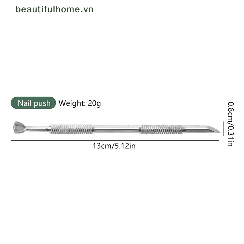 Dụng Cụ Hai Đầu Bằng Thép Không Gỉ Chuyên Dụng Cho Làm Móng