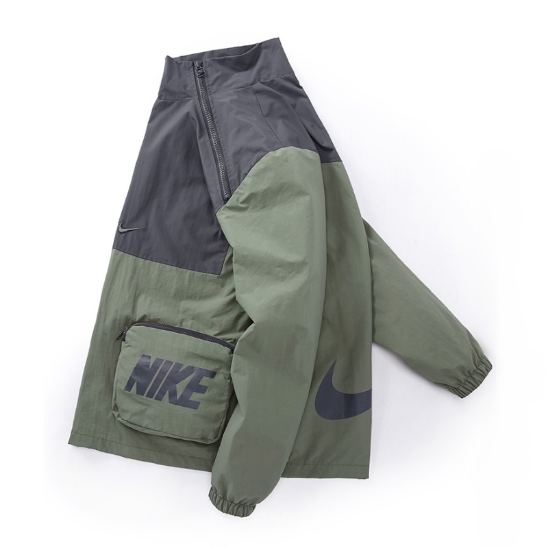 Áo Khoác Nike100% Chính Hãng Nhiều Túi Cổ Đứng Chống Gió Ngoài Trời Cho Nam Và Nữ