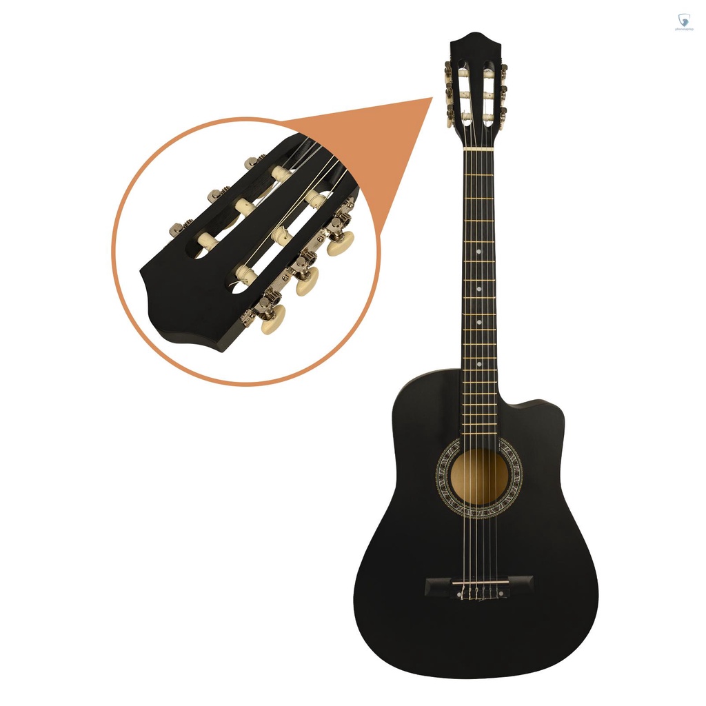 Bộ Kẹp Capo 6 Dây Cong 38-inch Kèm Giá Đỡ Cho Đàn Guitar Cổ Điển