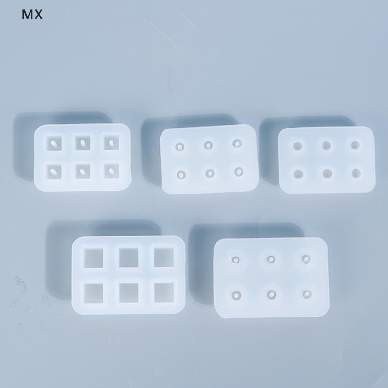 Khuôn Silicon Làm Mặt Dây Chuyền 6 Lỗ Hình Chữ Nhật / Vuông / Hạt DIY mingxuan2 vn