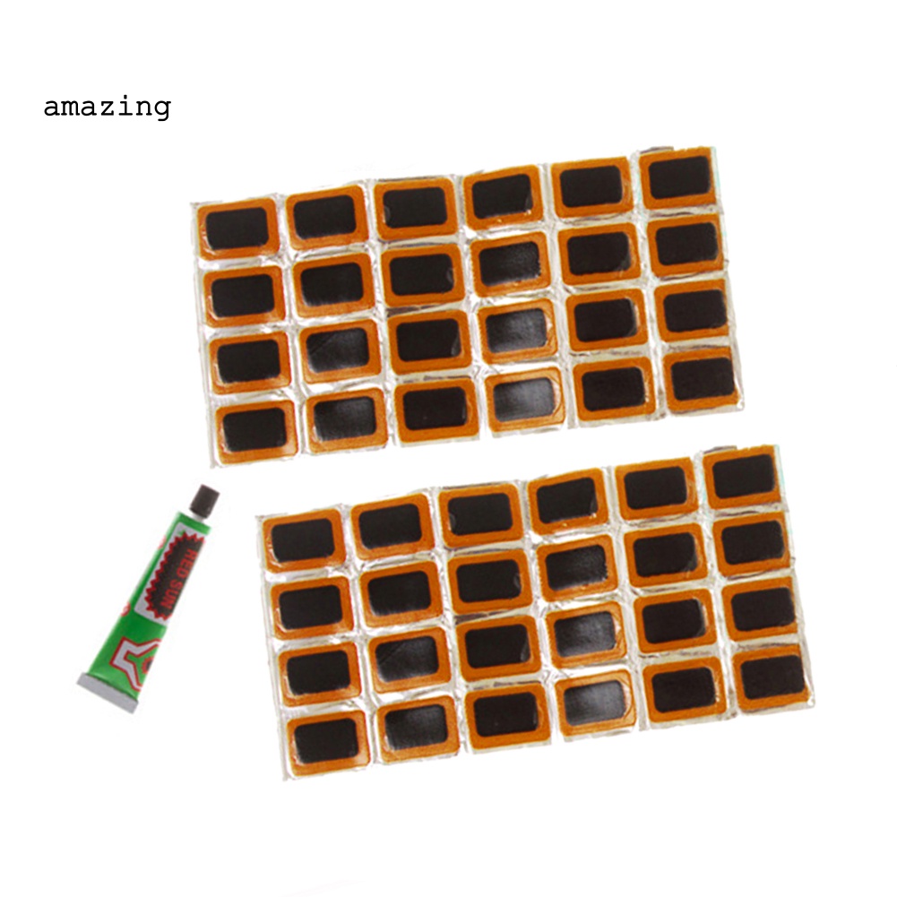 Miếng Vá Lốp Xe Đạp Hình Vuông Bằng Cao Su Kèm Keo