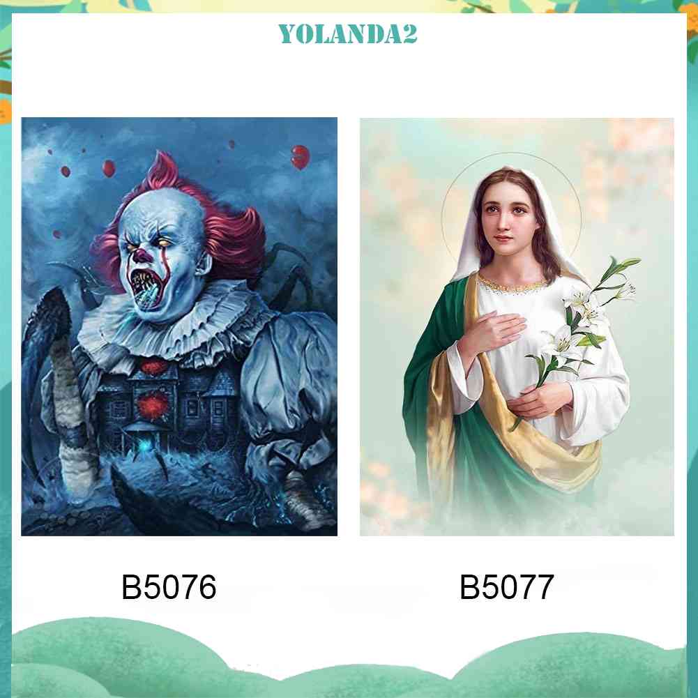 Tranh Đính Đá Kim Cương Toàn Bộ 5D DIY Hình Vẽ Nhân Vật Trang Trí Tường