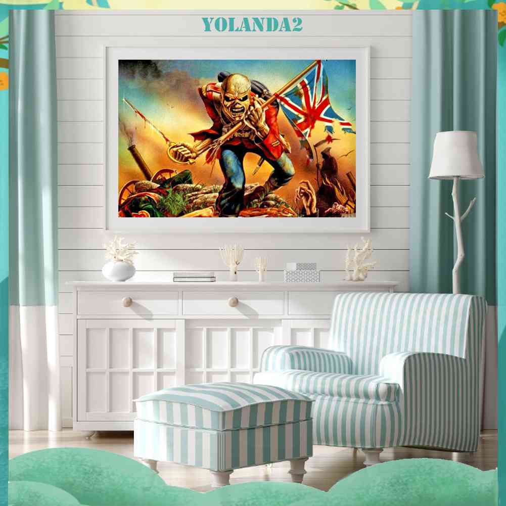 Bộ Tranh Đính Đá 5D Toàn Diện Họa Tiết Đầu Lâu Độc Đáo DIY Dùng Trang Trí