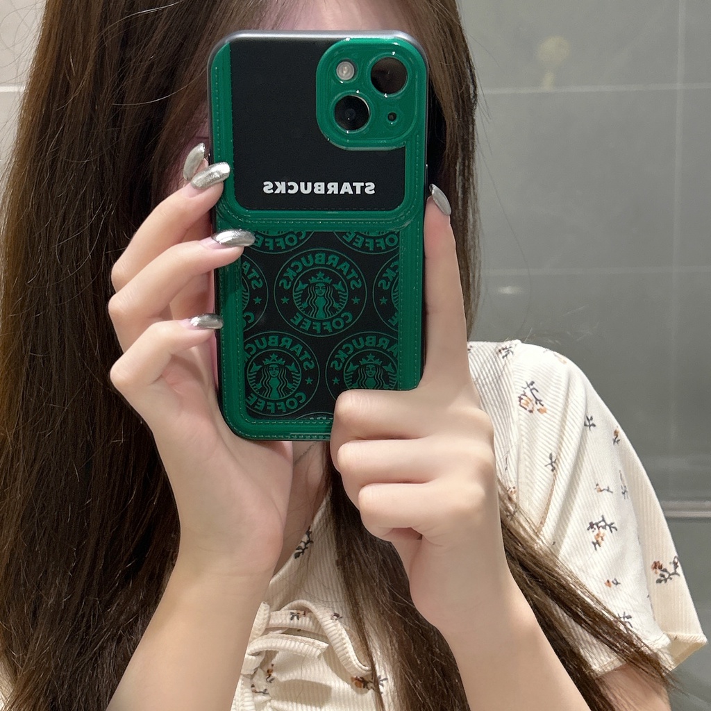 Ốp Điện Thoại TPU Dẻo Họa Tiết Starbucks Độc Đáo Chống Rơi Cho iPhone11 12 13 14 Pro Max