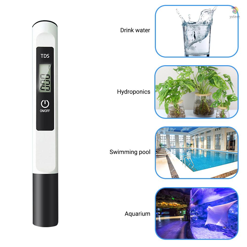 Bút Kiểm Tra Nước Kỹ Thuật Số TDS 0-9990Pm Chuyên Dụng Cho Bể bơi