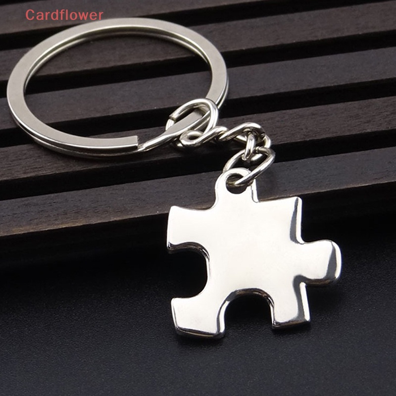 Móc Khóa Kim Loại Hình Mảnh Ghép Độc Đáo Mới