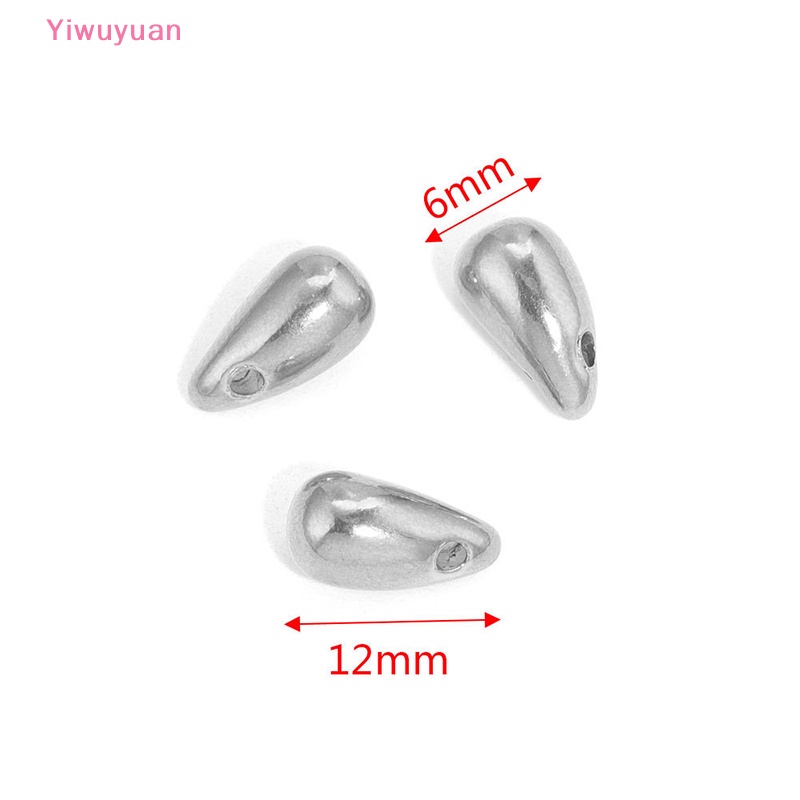 Mặt Vòng cổ / Bông Tai Hình Giọt Nước Bằng Thép Không Gỉ DIY Mới