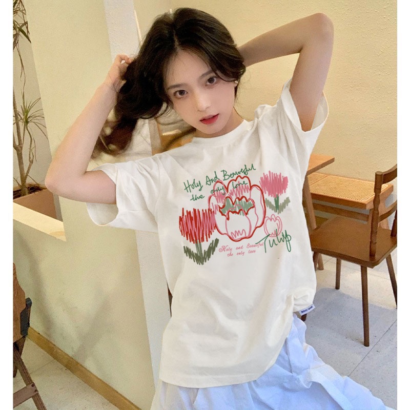 Áo Thun Unisex 100% Cotton Nguyên Chất Ngắn Tay Phong Cách Hàn Quốc Mới NRVP 2023