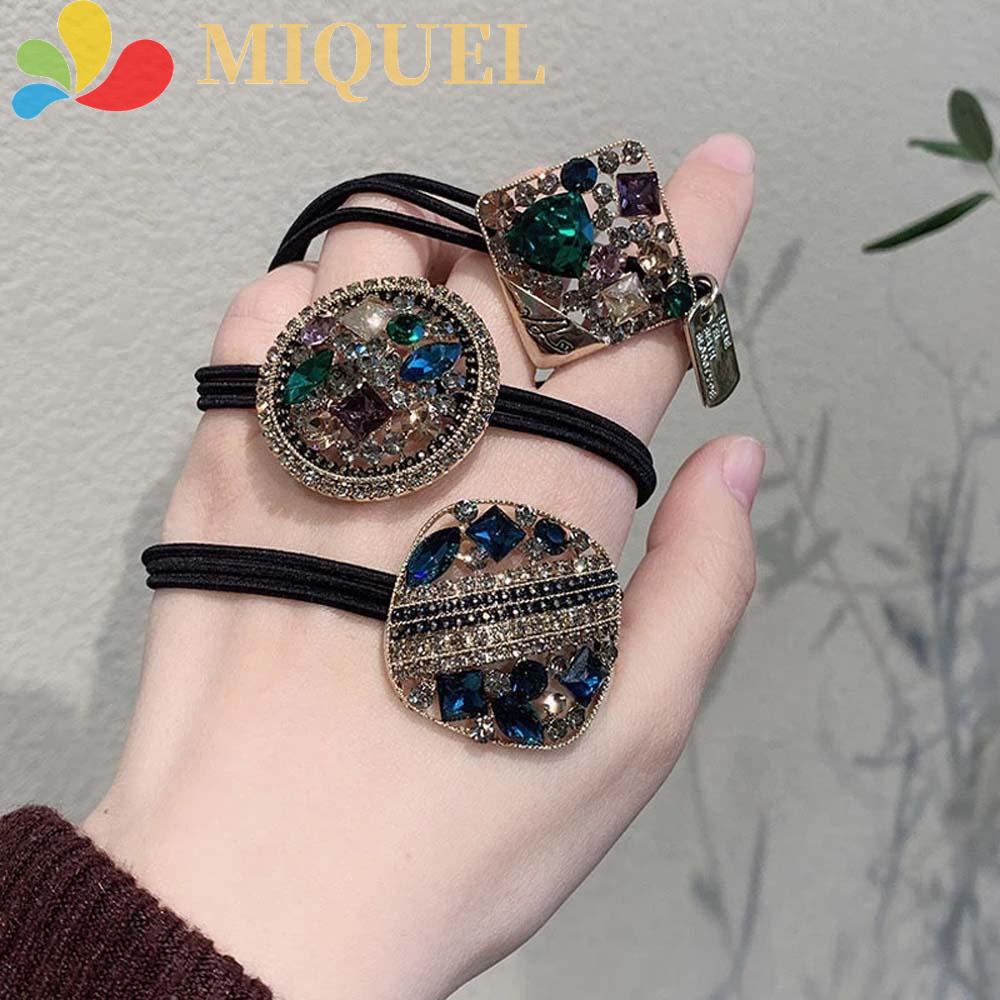 Dây Cột Tóc Họa Tiết Hình Học Dễ Thương Cho Nữ|Giá Đỡ Buộc Tóc Đuôi Ngựa Tiện Dụng