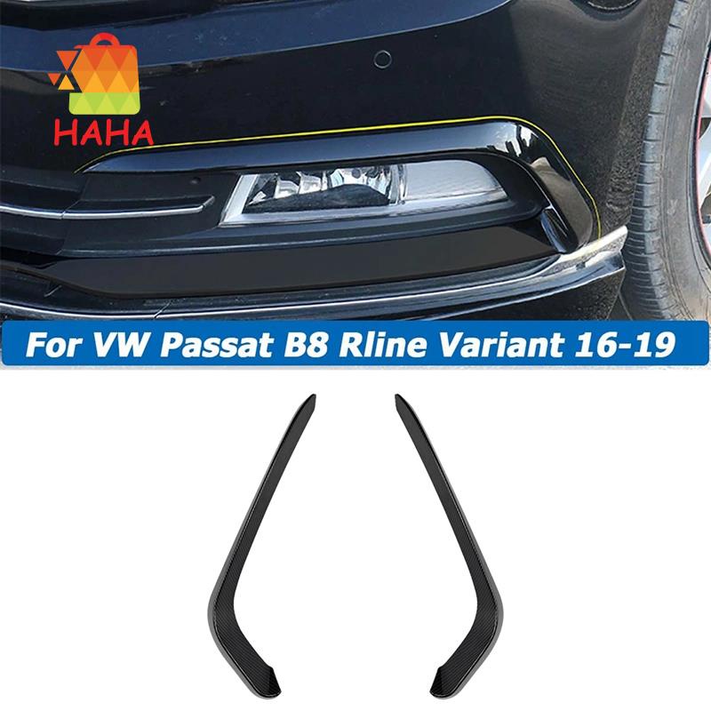 1 Cặp Miếng Dán Viền Đèn Pha Xe Hơi VW Passat B8 2016-2019 Bằng Chất Liệu Carbon