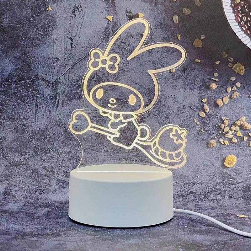 Đèn Ngủ Để Bàn Hình Gấu Dâu Tây Hoạt Hình Đáng Yêu Sáng Tạo Dành Cho Trẻ Mẫu Giáo