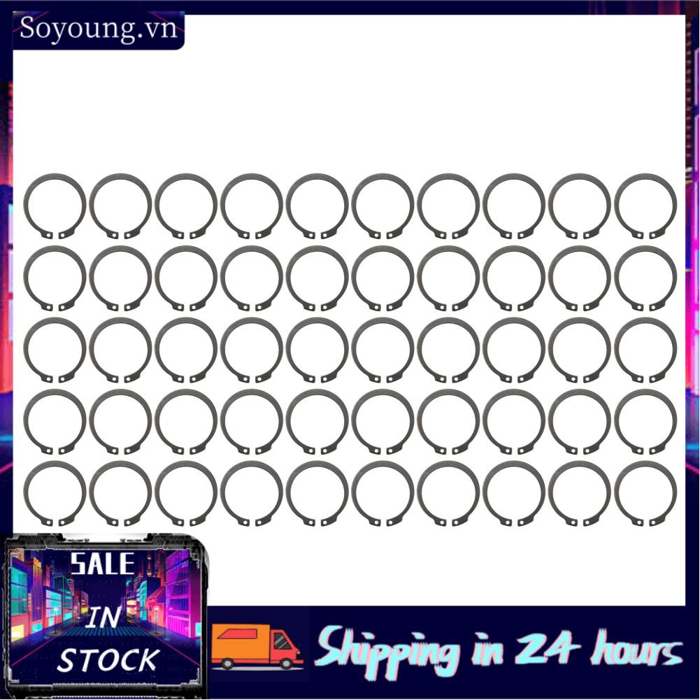 Soyoung AC Compressor Coil Snap Ring  AC Compressor Retaining Ring 50pcs Sturdy  for 508 AC Compressor