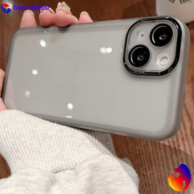 Ốp Điện Thoại Trong Suốt Chống Sốc Có Vòng Nhẫn Bảo Vệ Ống Kính Máy Ảnh Cho Iphone