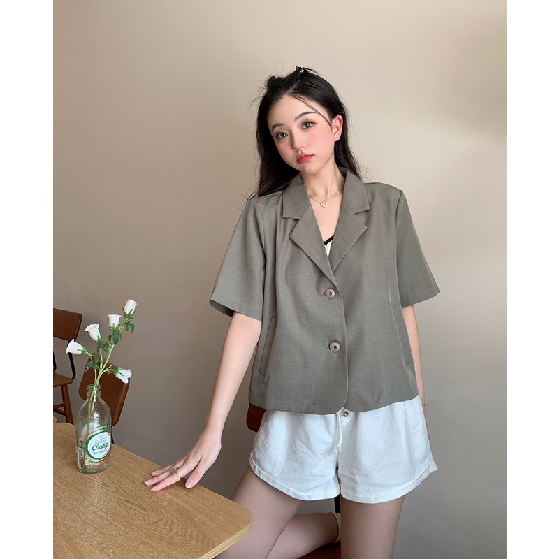 Áo Sơ Mi Ngắn Tay Thiết Kế Mới Thời Trang Mùa Hè Dành Cho Nữ